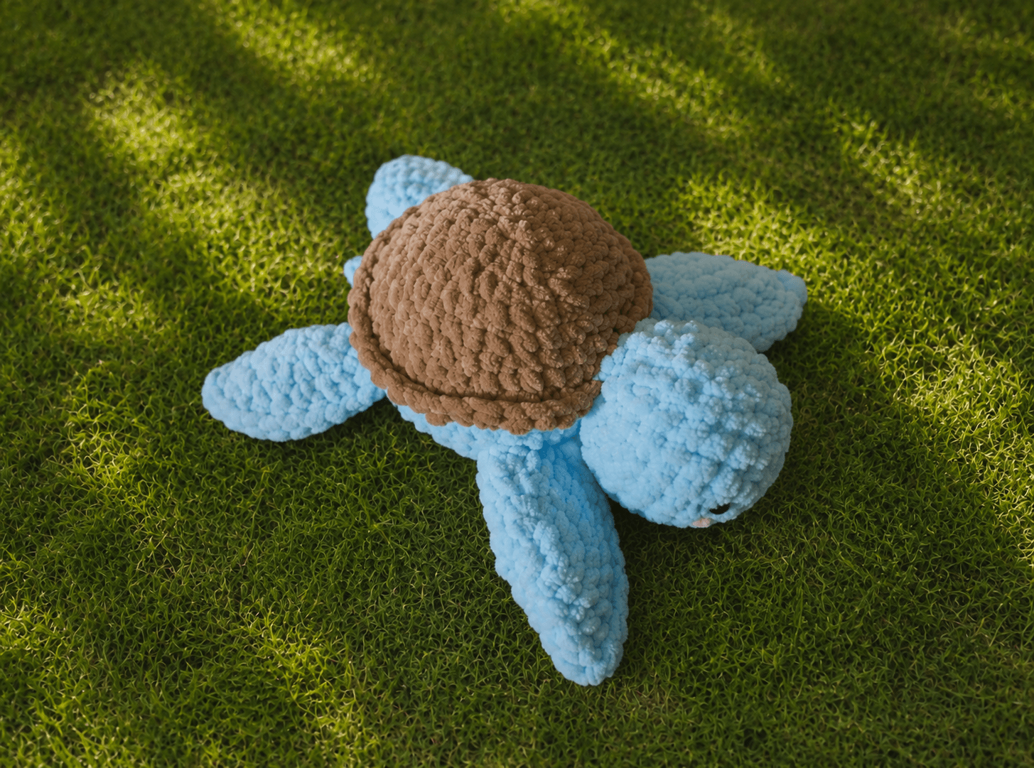 Baby Sea Turtle Plushie — Ocean Blue